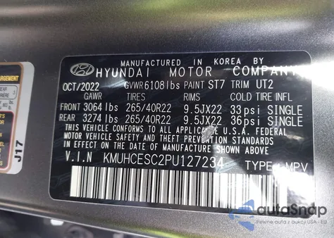 2023 Genesis Gv80 3.5T Awd from USA, damaged, VIN KMUHCESC2PU127234